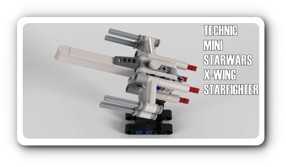 LEGO MOC TECHNIC MINI X-WING STARFIGHTER by pins_n_liftarms 