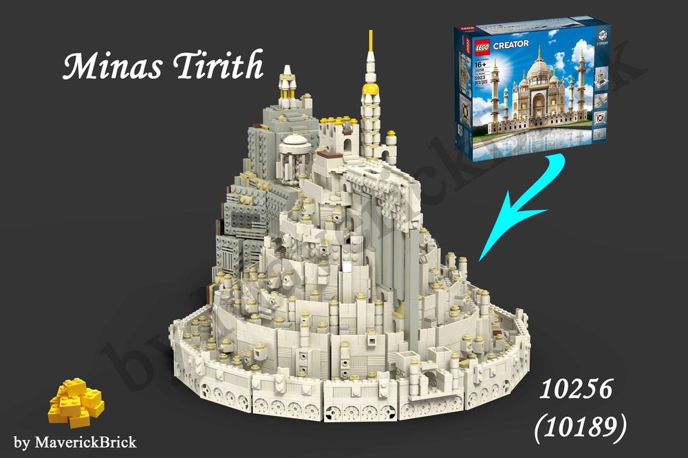 Minas Tirith Hall of the King MOC by soffer : r/lego