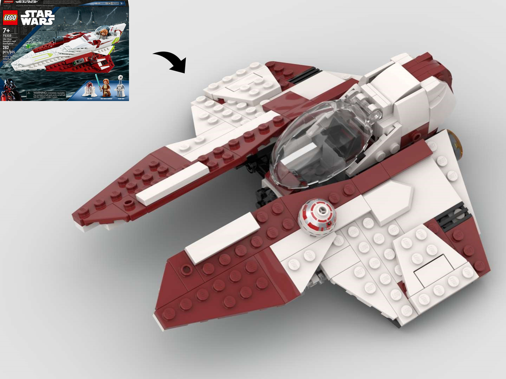 LEGO MOC Eta-2 Actis Interceptor - Alternate Build of Obi-Wan's Starfighter by | Rebrickable - Build with LEGO