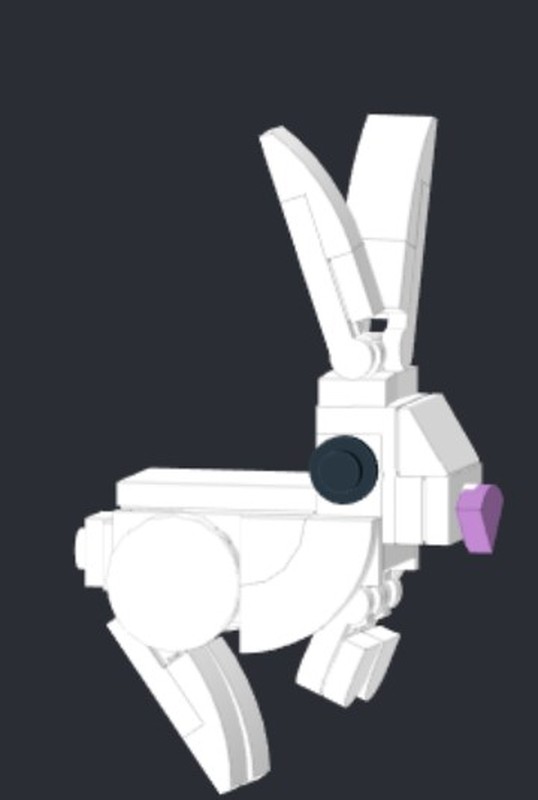 LEGO MOC-149824 Rounder Rabbit with erect ears by Space_Steave ...