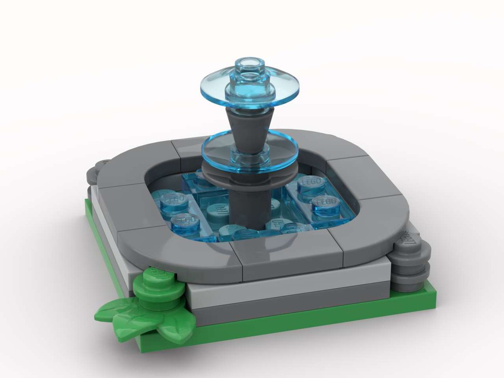 LEGO MOC Small fountain by bookworm12 | Rebrickable - Build with LEGO