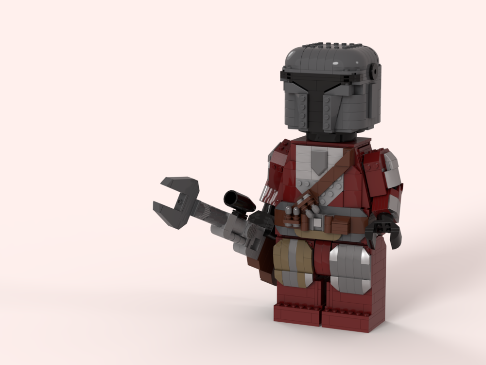 LEGO MOC Maxifigure Mandalorian and his Amban sniper rifle by kementari ...