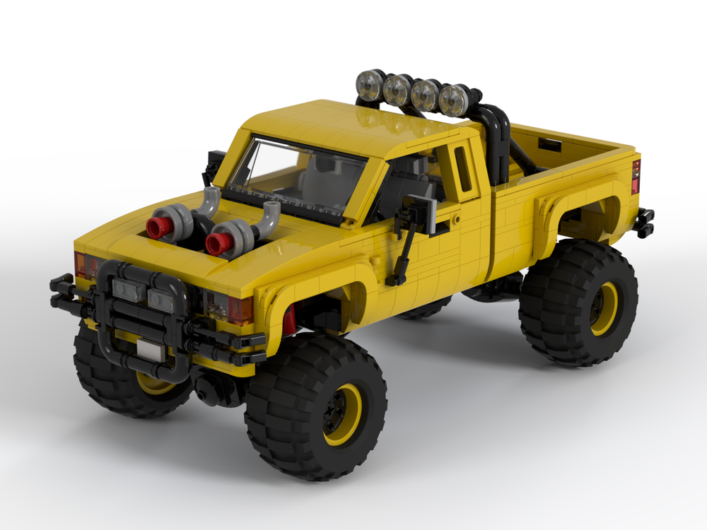 LEGO MOC Hilux V8 Turbo Monster by Linse | Rebrickable - Build with LEGO