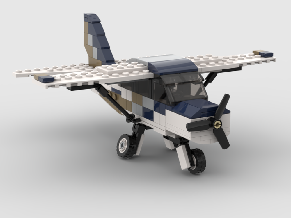 LEGO MOC Cessna 172 by ThatPilotBoy Rebrickable Build with LEGO