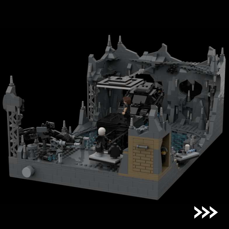 LEGO MOC The Dark Knight Trilogy Batcave Diorama Playset by debroglie_brix | Rebrickable Build with LEGO