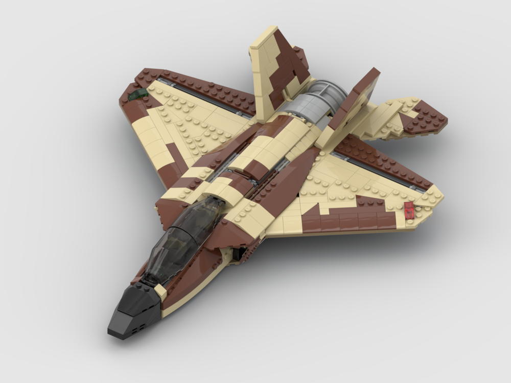LEGO MOC-150307 Desert-camo Power Jet by Jakob_ | Rebrickable - Build ...
