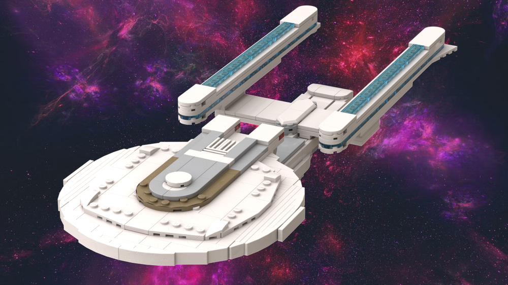 Lego moc uss excelsior nx 2000 by hyphencubed rebrickable build