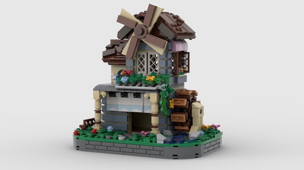 LEGO MOC windmill by JP_Brickworks | Rebrickable - Build with LEGO