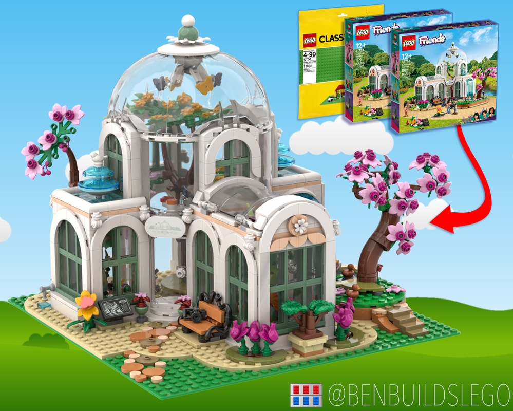 LEGO MOC Modular Botanical Garden (Friends set 41757) by benbuildslego ...