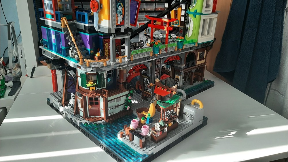 LEGO MOC Ninjago City Market Square and Waste water treatment ...