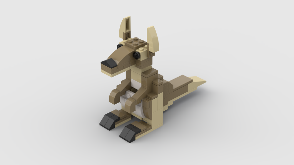 LEGO MOC Australian Kangaroo by Free_pizza | Rebrickable - Build with LEGO