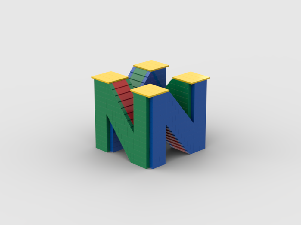 LEGO MOC N64 Logo by x2champa2x | Rebrickable - Build with LEGO