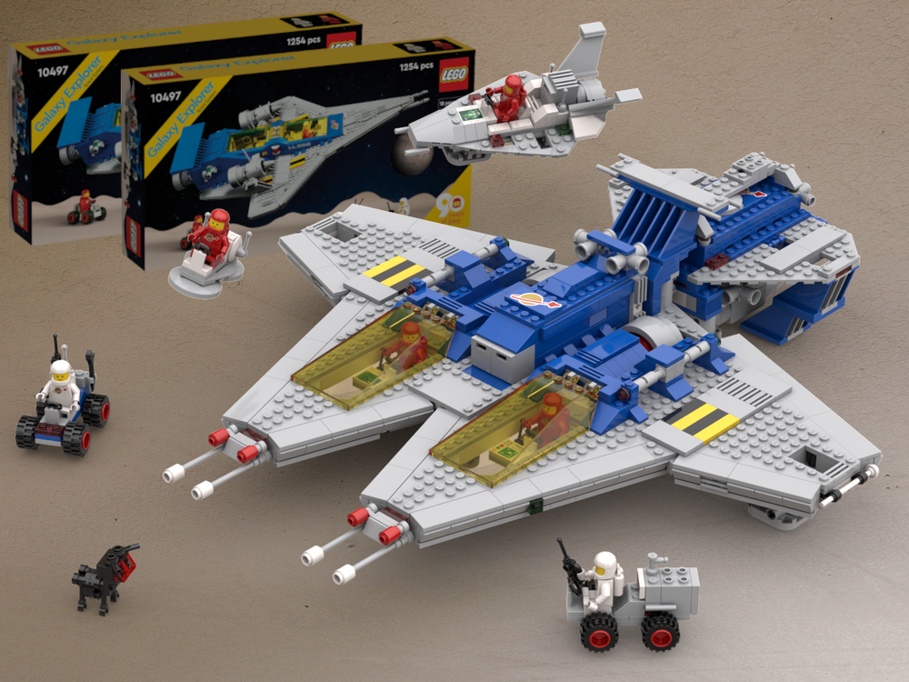 MOC MOC Galaxy Commander (6980 Remake) from 2x 10497 Galaxy Explorer by DaapMechEng | Rebrickable - Build with LEGO