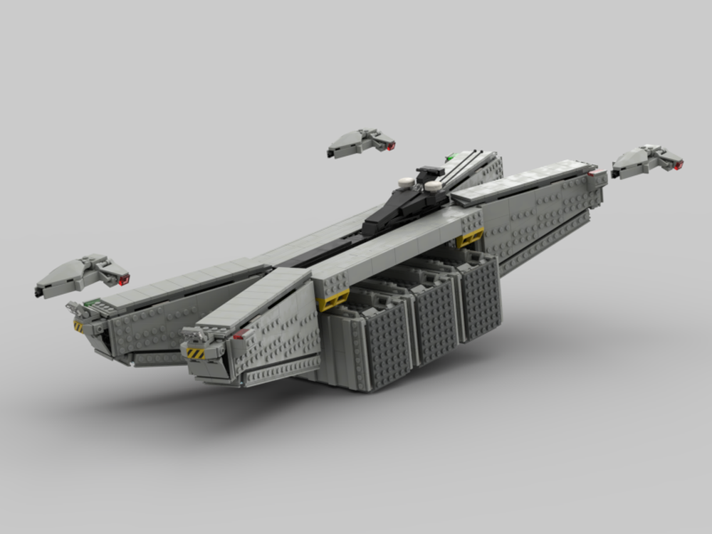 LEGO MOC Futuristic Military Dropship by Futurism_Lego | Rebrickable ...