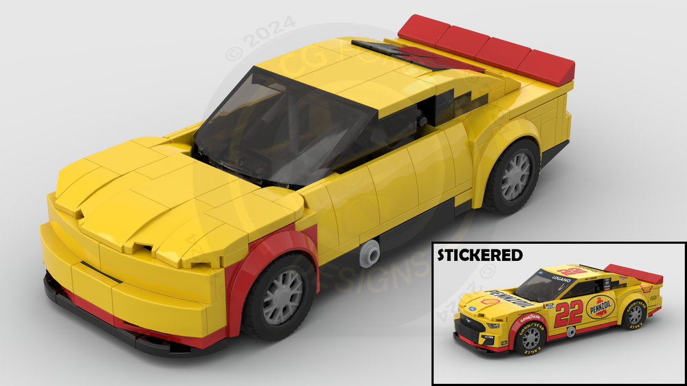 LEGO MOC Nascar 2022 PKE Logano by LegoCG | Rebrickable - Build with LEGO