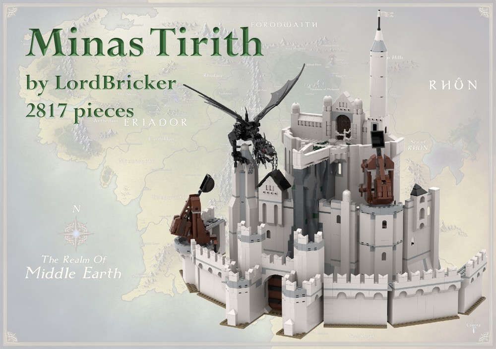 Minas Tirith  Lego pictures, Amazing lego creations, Lego