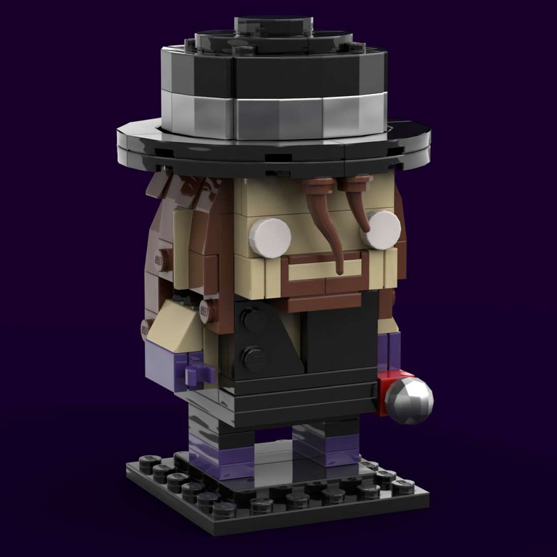 Lego Moc Wwf Undertaker Brickheadz By Brickbaba 