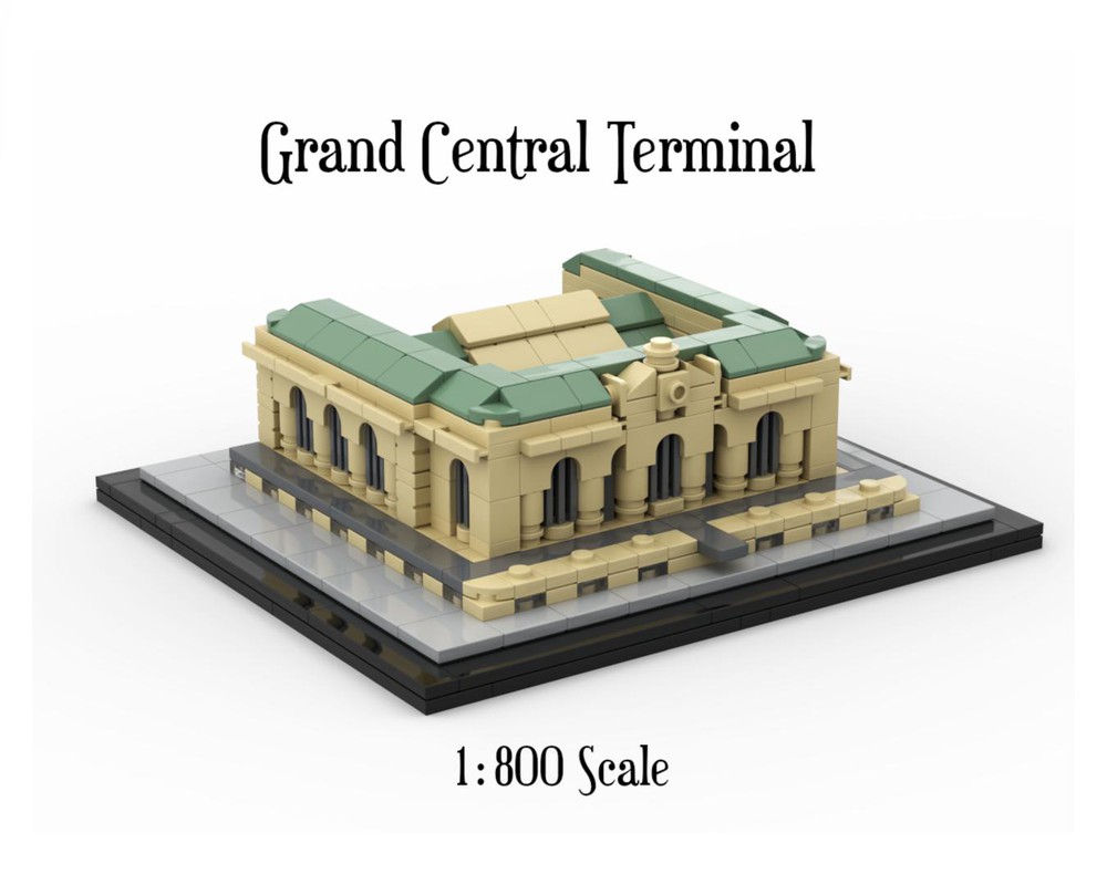 dybde Kriminel Overgivelse LEGO MOC Grand Central Terminal Station 1:800 Scale by SPBrix | Rebrickable  - Build with LEGO