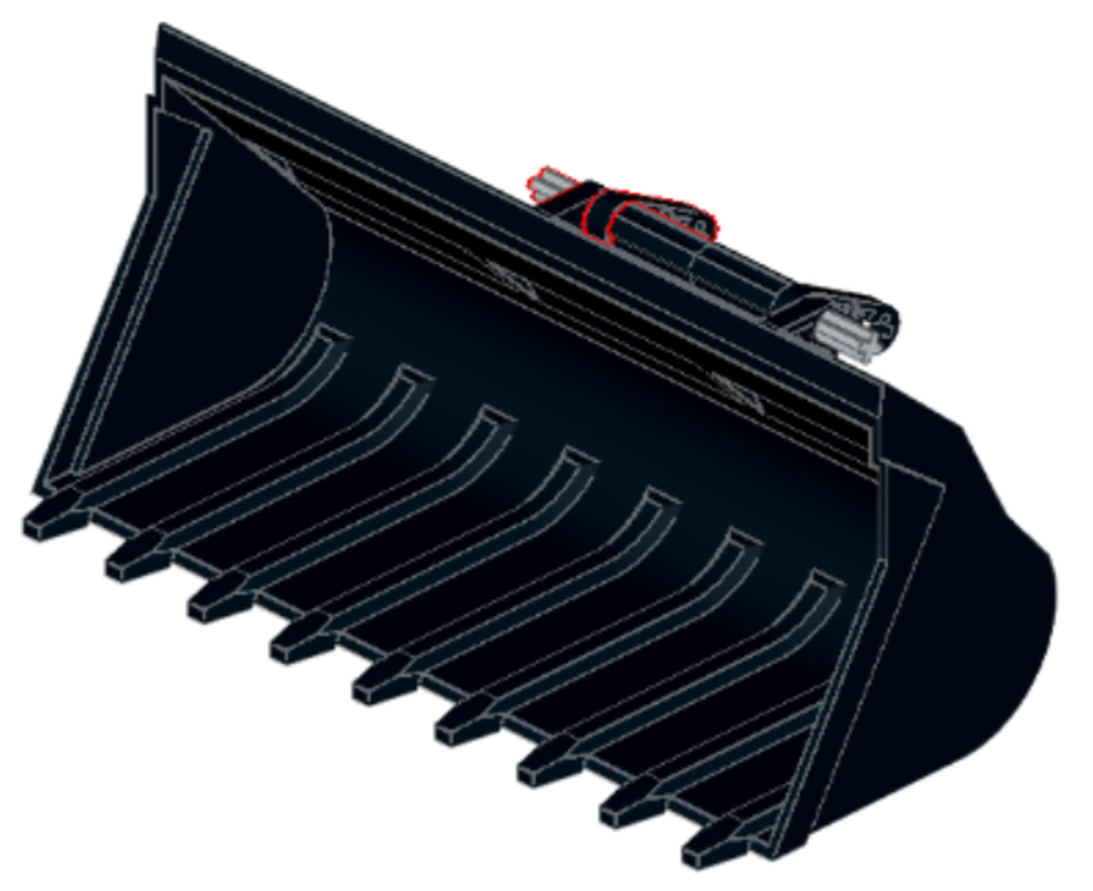 LEGO MOC High capacity bucket for Wacker Neuson skid steer by jzapletal