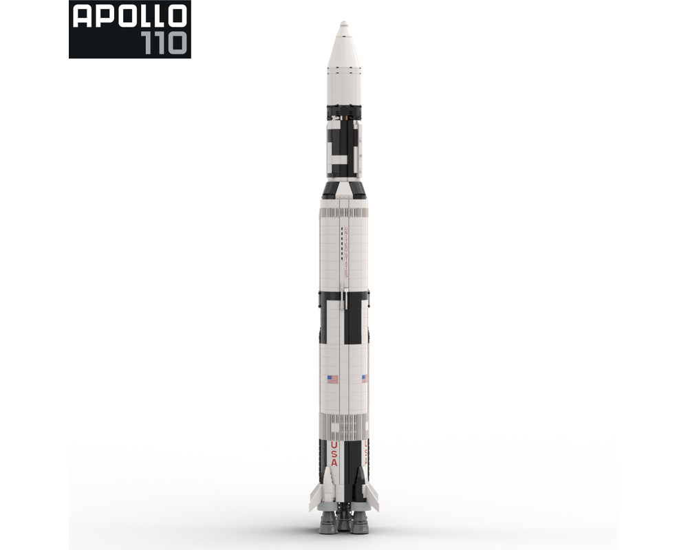 LEGO MOC Skylab Saturn V Payload 1 110 scale by Apollo 110 Bricks Rebrickable Build with LEGO