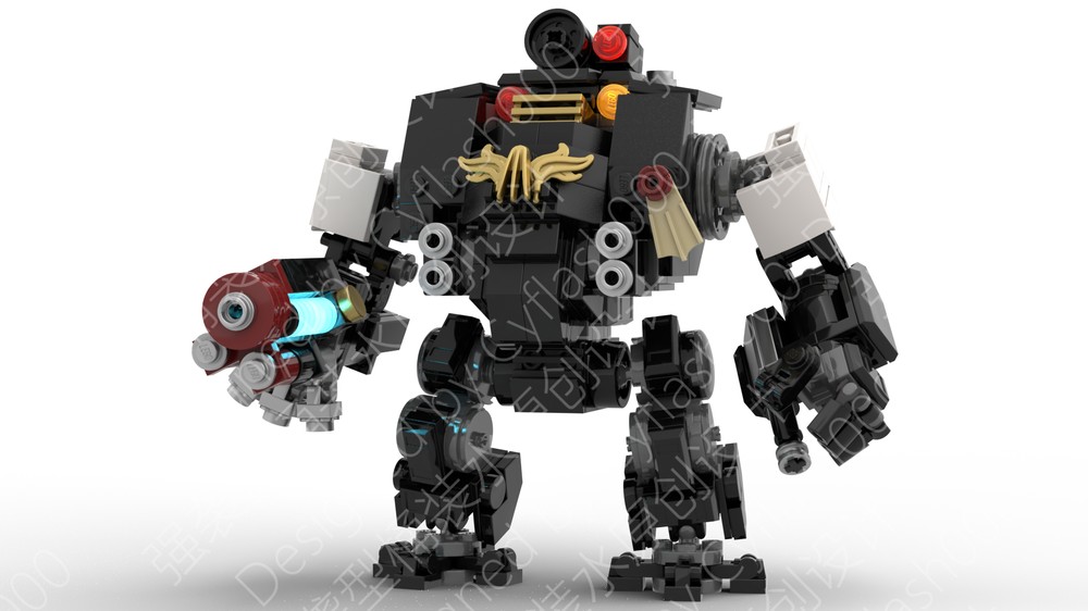 Model: Primaris Redemptor Dreadnought from Warhammer 40K (minifig scale)