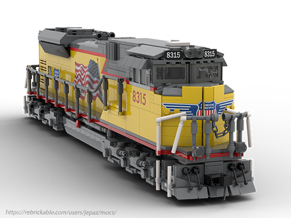 LEGO MOC Union Pacific Building America 8315 SD70ACE by jepaz ...