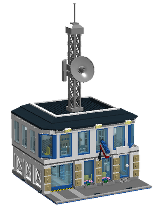 MOC (x) - MODULAR POLICE STATION NEW - LEGO CITY 60141 by vchianea | Rebrickable - Build