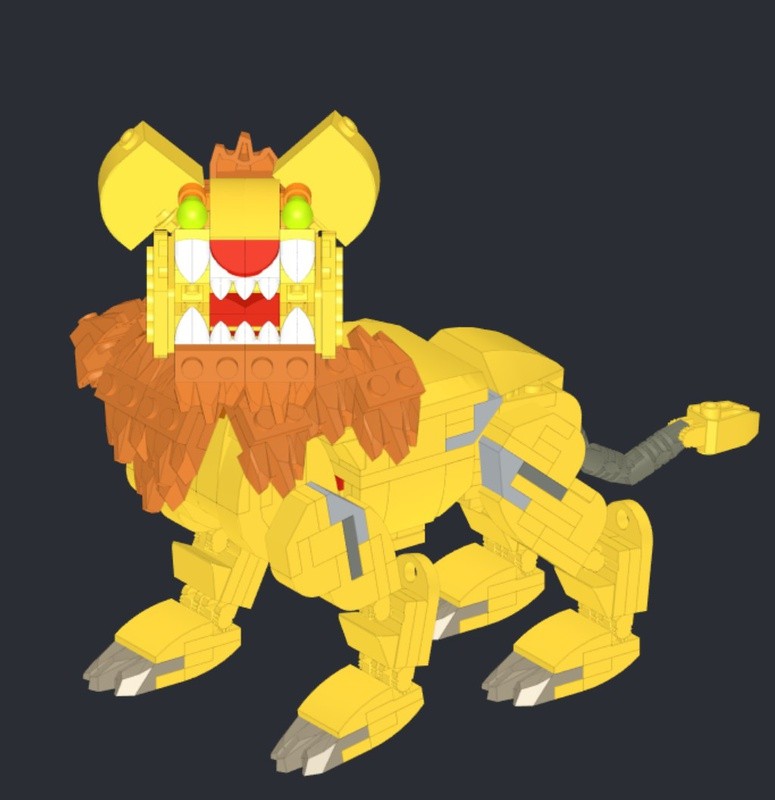 LEGO MOC-151542 Posable Lion by Space_Steave | Rebrickable - Build with ...