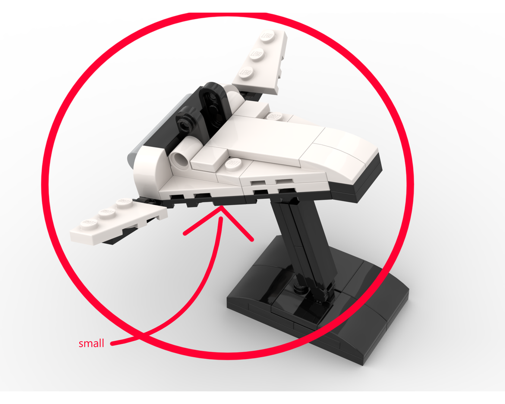 LEGO MOC-151560 Micro Lockheed Martin X-33 SSTO [1:185] by ...