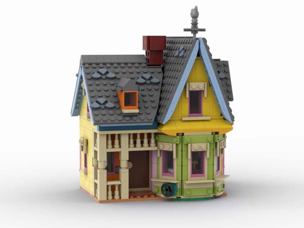 LEGO MOC 43217 'Up' House modular modifications & Kevin bundle by  toastybricks