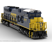 LEGO Train - Wagon Marchandises Tremie  - MOC 