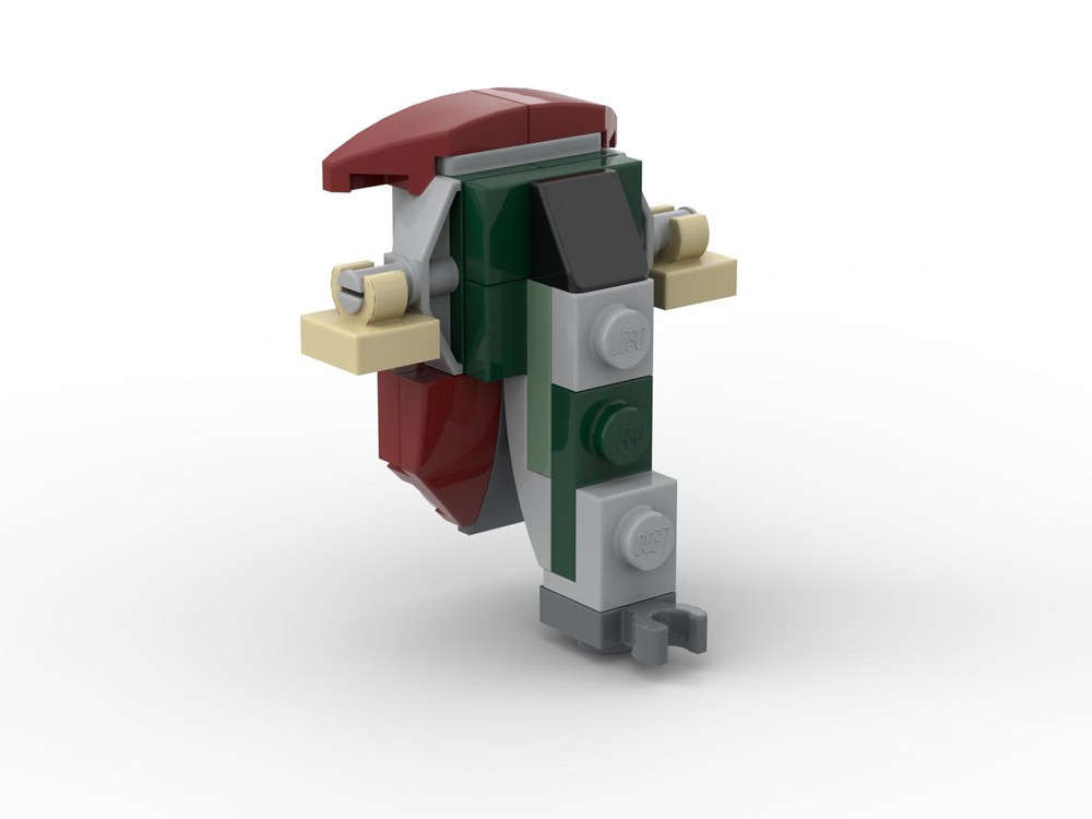 LEGO MOC Micro Scale Slave I Boba Fett s Starship 1 stud 4.2