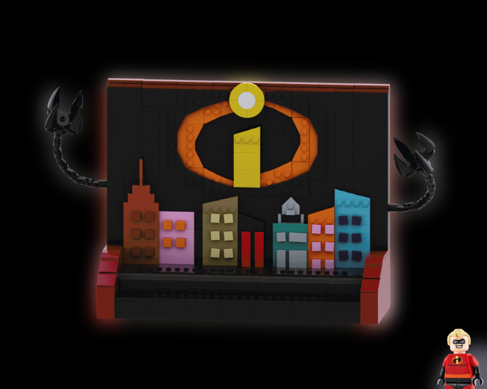 LEGO MOC The Incredibles Minifigures Display Stand by freddiebricksmocs Rebrickable Build