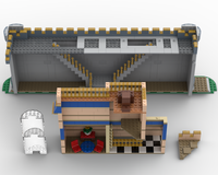 LEGO MOC Set 43222 Castle Enclosure (Light Grey) by Brick