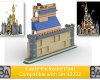 LEGO MOC Set 43222 Castle Enclosure (Tan) by Brick Artisan
