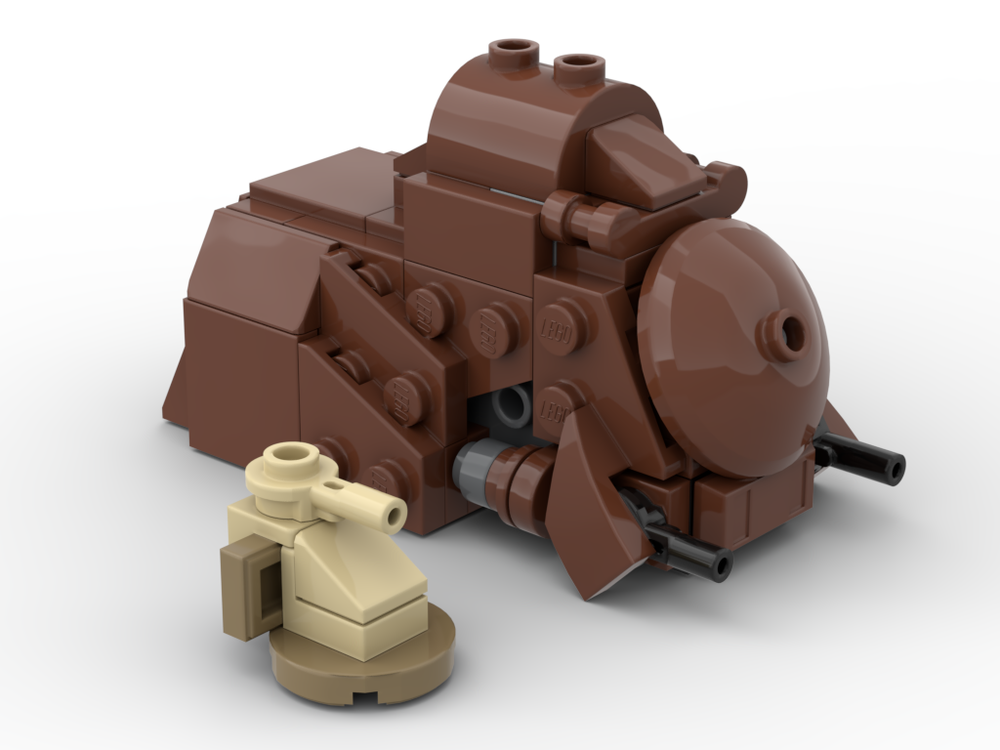 LEGO MOC micro scale AT-AT by Lego_things_and_stuff