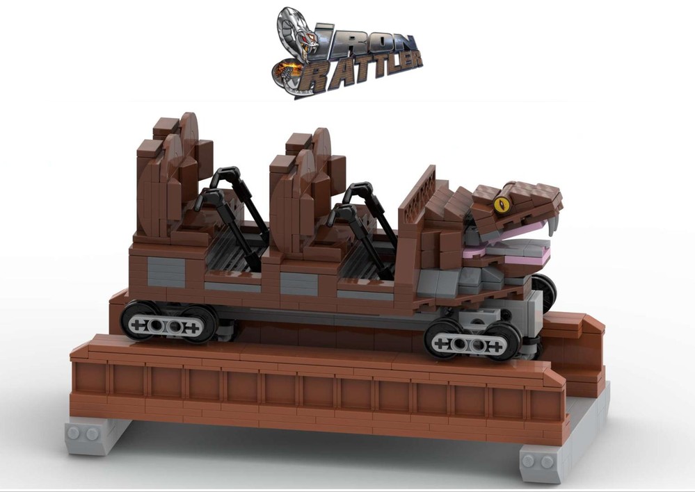 LEGO MOC Roller coaster - IRON RATTLER - Six Flags Fiesta Texa by ...
