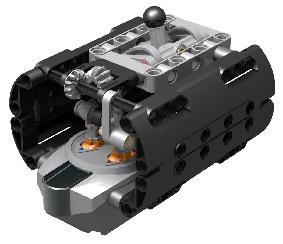 LEGO MOC 8 Way Compact Remote by 1963maniac | Rebrickable - Build with LEGO
