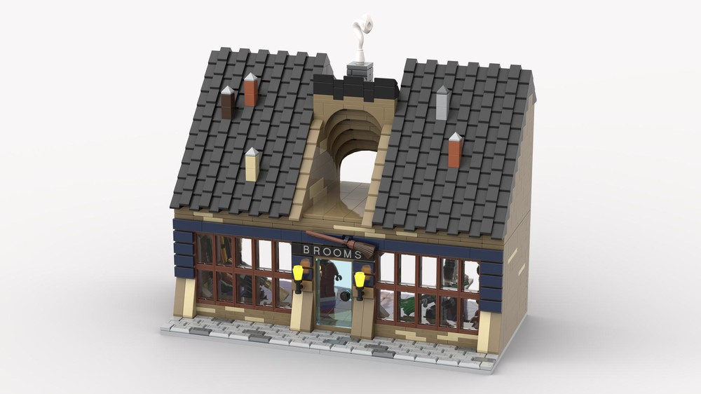 LEGO MOC Harry Potter Broom Shop by legoalfactotum