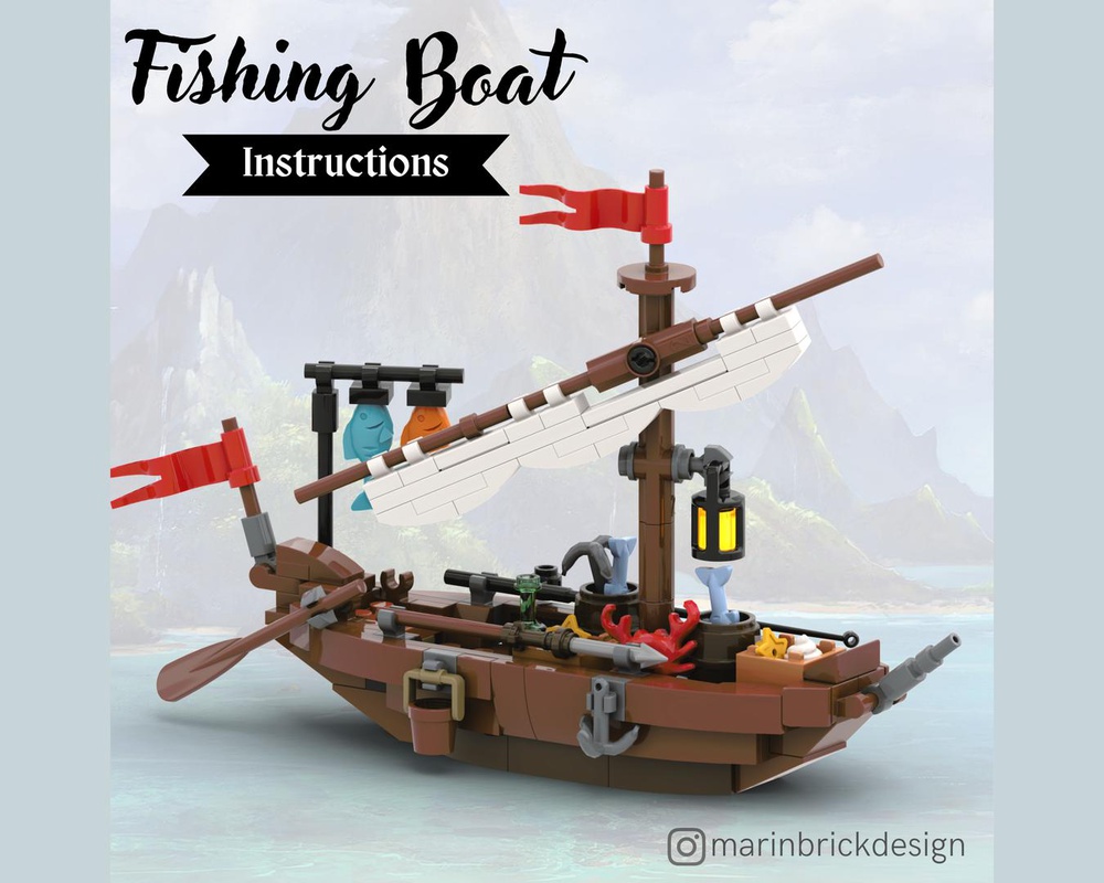 LEGO MOC Little Fishing Boat - Lego Pirates/Castle Moc by marinbrickdesign