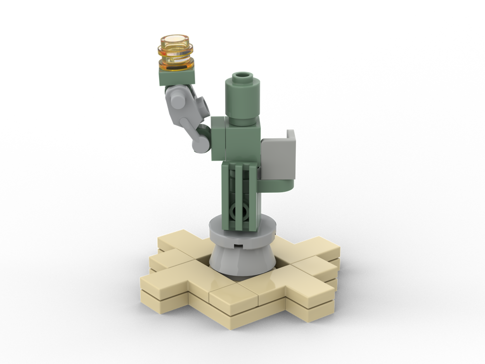 LEGO MOC Mini Statue of Liberty by brickbicycle Rebrickable Build