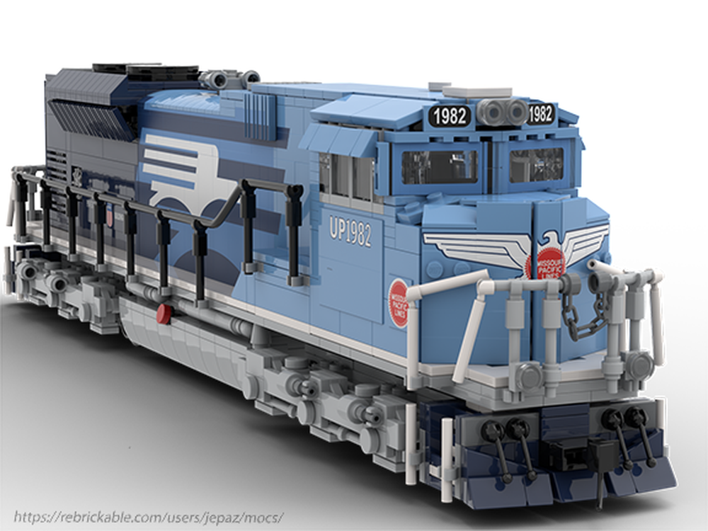 LEGO MOC Union Pacific UP 1982 Missouri Pacific Heritage SD70ACE by ...