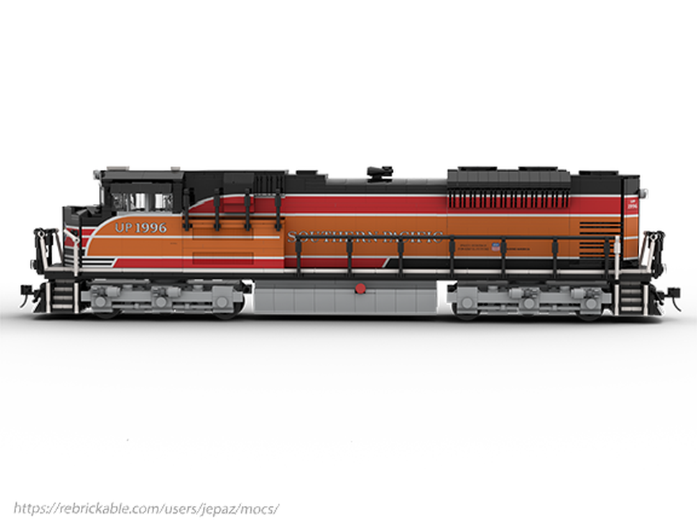LEGO MOC Union Pacific UP 1996 Southern Pacific Heritage SD70ACE