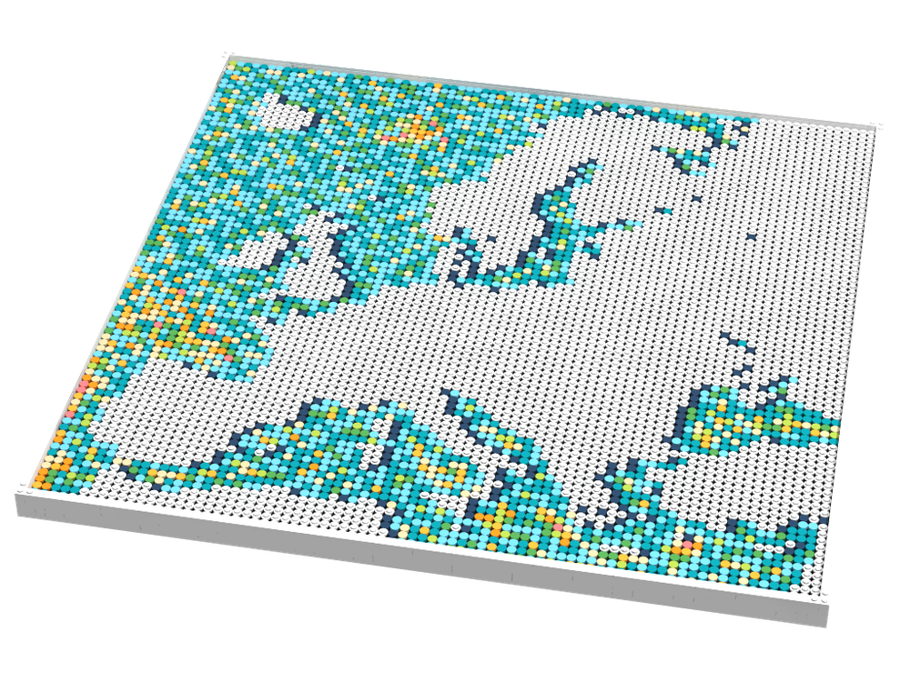 LEGO MOC Map of Europe by ℭ𝔭𝔱.ℜ𝔢𝔡𝔟𝔢𝔞𝔯𝔡 | Rebrickable - Build with LEGO