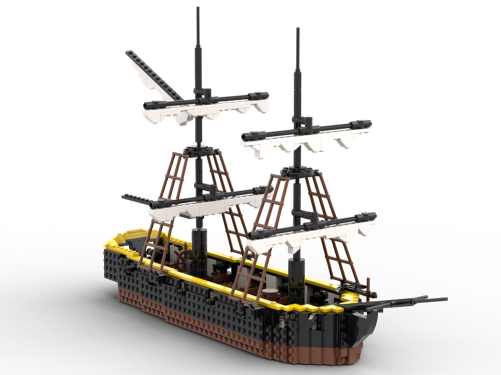 LEGO MOC Royal Navy Sloop of war by SimonBricks_ | Rebrickable - Build ...