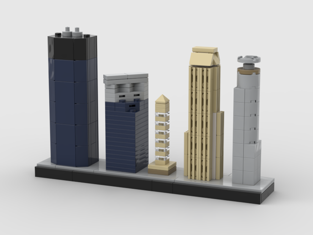 LEGO MOC-152742 (Updated) Skyscrapers of Minneapolis Skyline by THE ...