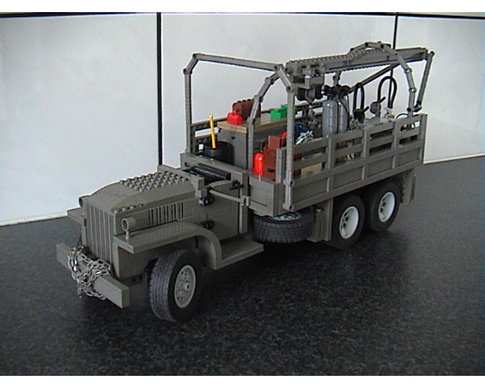 LEGO MOC-15275 GMC CCKW 353 Wrecker Truck (Creator 2018) | Rebrickable ...