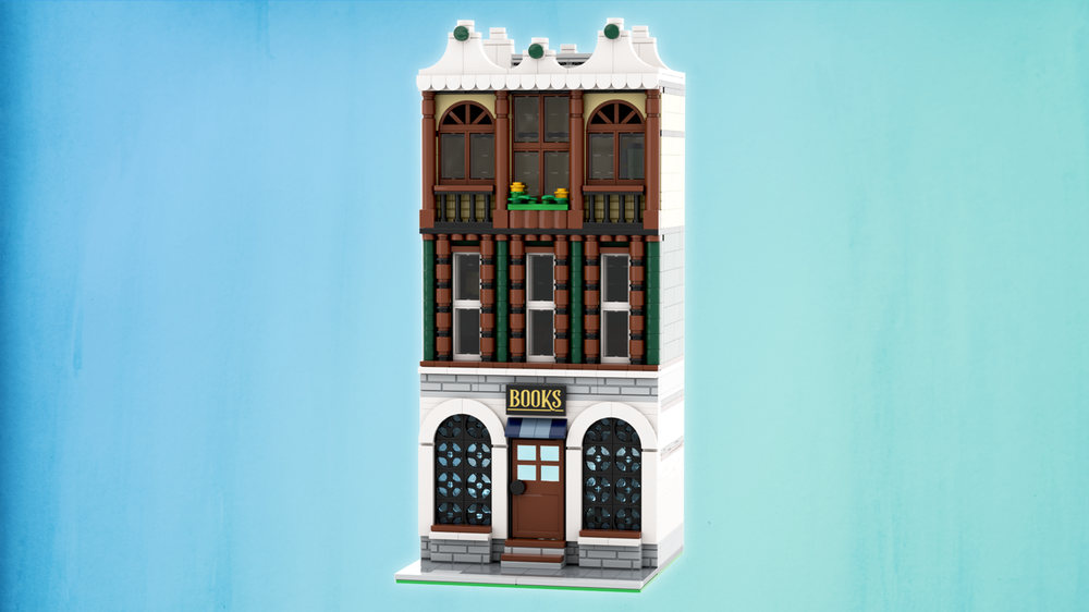 LEGO MOC Bookshop 16x16 by JuliaBuilds | Rebrickable - Build with LEGO