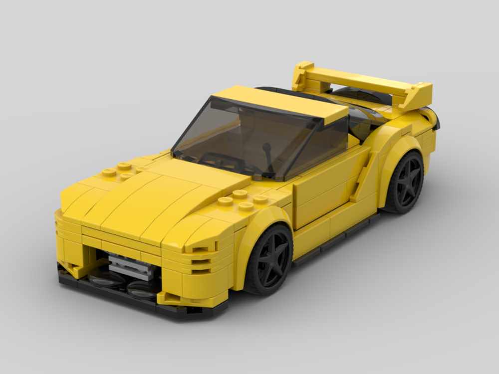 LEGO MOC Mazda RX7 with Openable Hood by BluesCarLego | Rebrickable ...