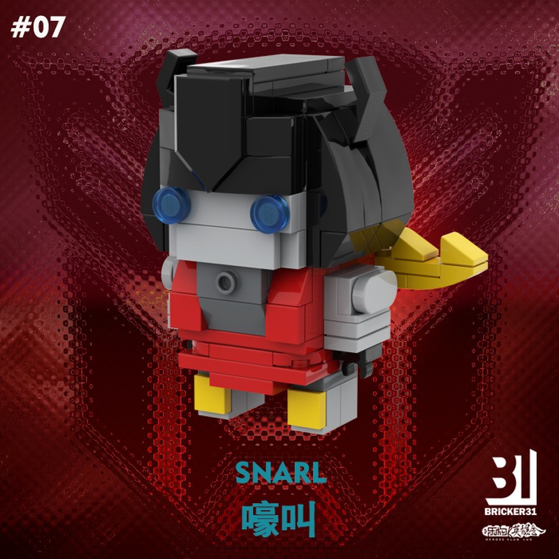 LEGO MOC MOC - Brickheadz SNARL by Bricker31 | Rebrickable - Build with LEGO